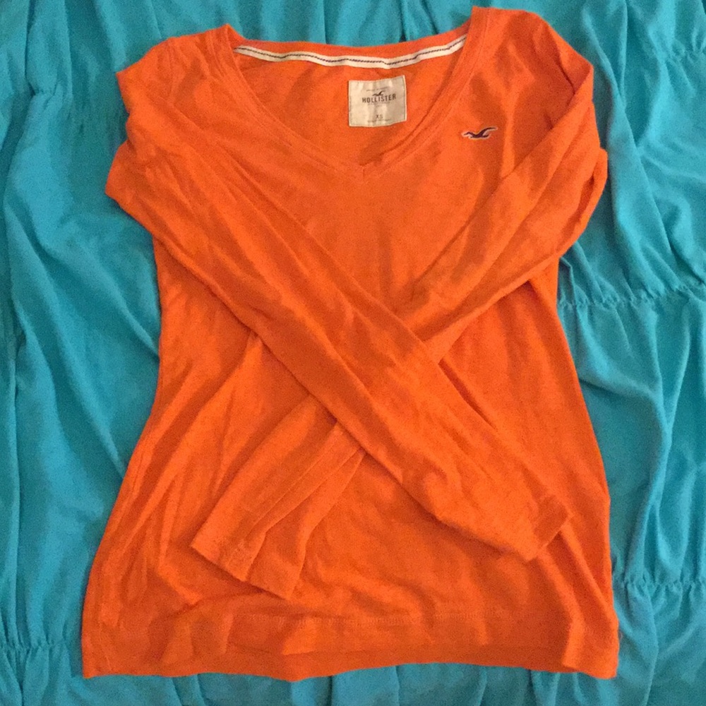 Orange long sleeve tee